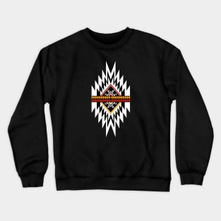 Aztec zigzag pattern on black Crewneck Sweatshirt